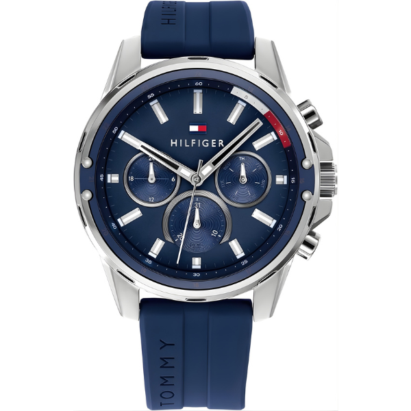 Reloj Tommy Hilfiger Hombre Silicona 1791791 - Fondo Azul