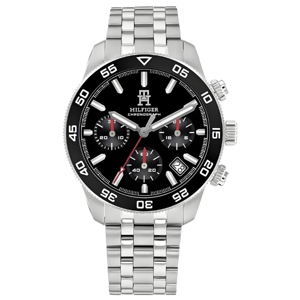 Reloj Tommy Hilfiger Hombre Acero 1792156 - Fondo Negro