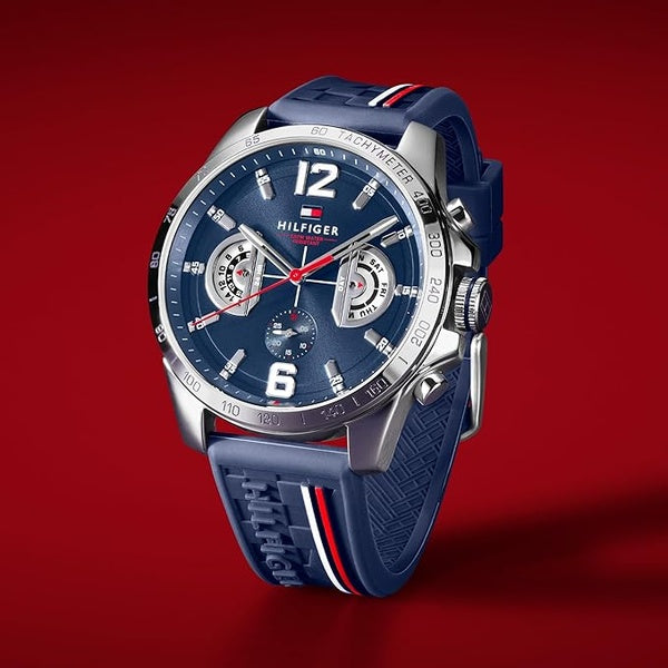 Reloj Tommy Hilfiger Hombre Silicona 1791476 - Fondo Azul