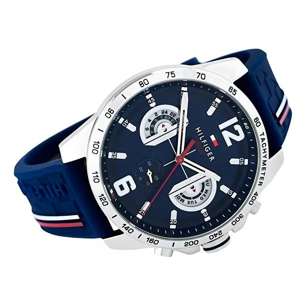 Reloj Tommy Hilfiger Hombre Silicona 1791476 - Fondo Azul
