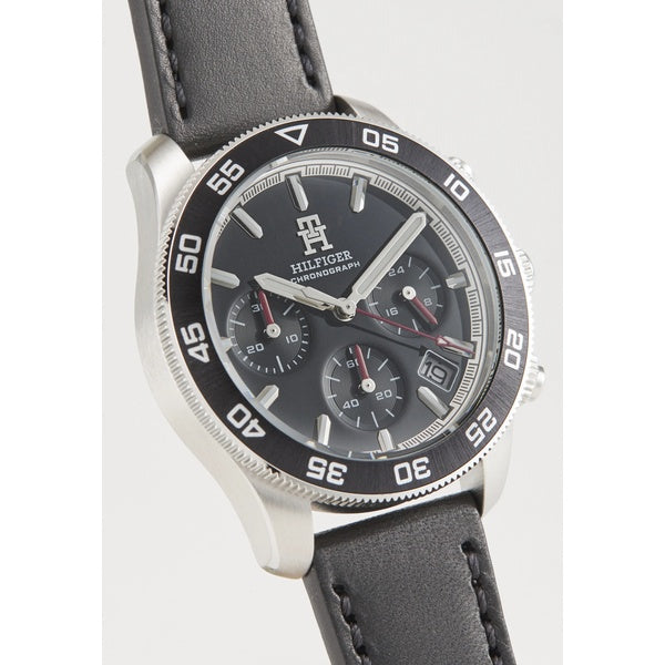 Reloj Tommy Hilfiger Hombre Cuero 1792162 - Fondo Negro