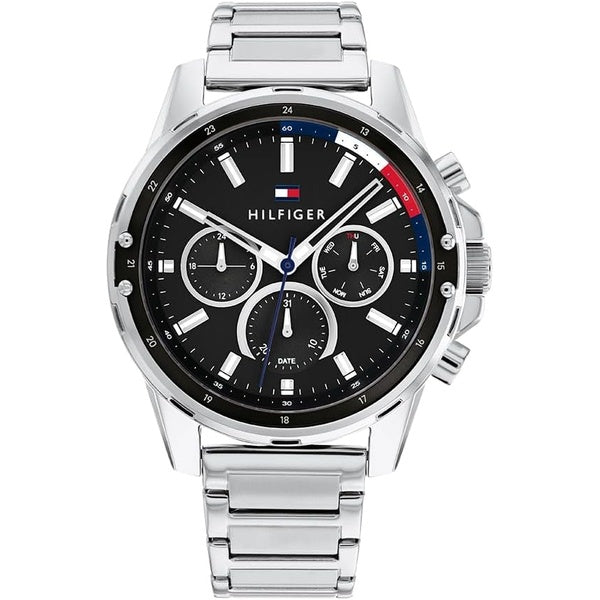 Reloj Tommy Hilfiger Hombre Acero 1791936 - Fondo Negro